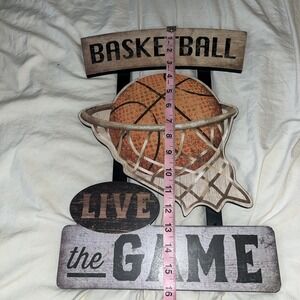 Wooden Basketball Wall Decor